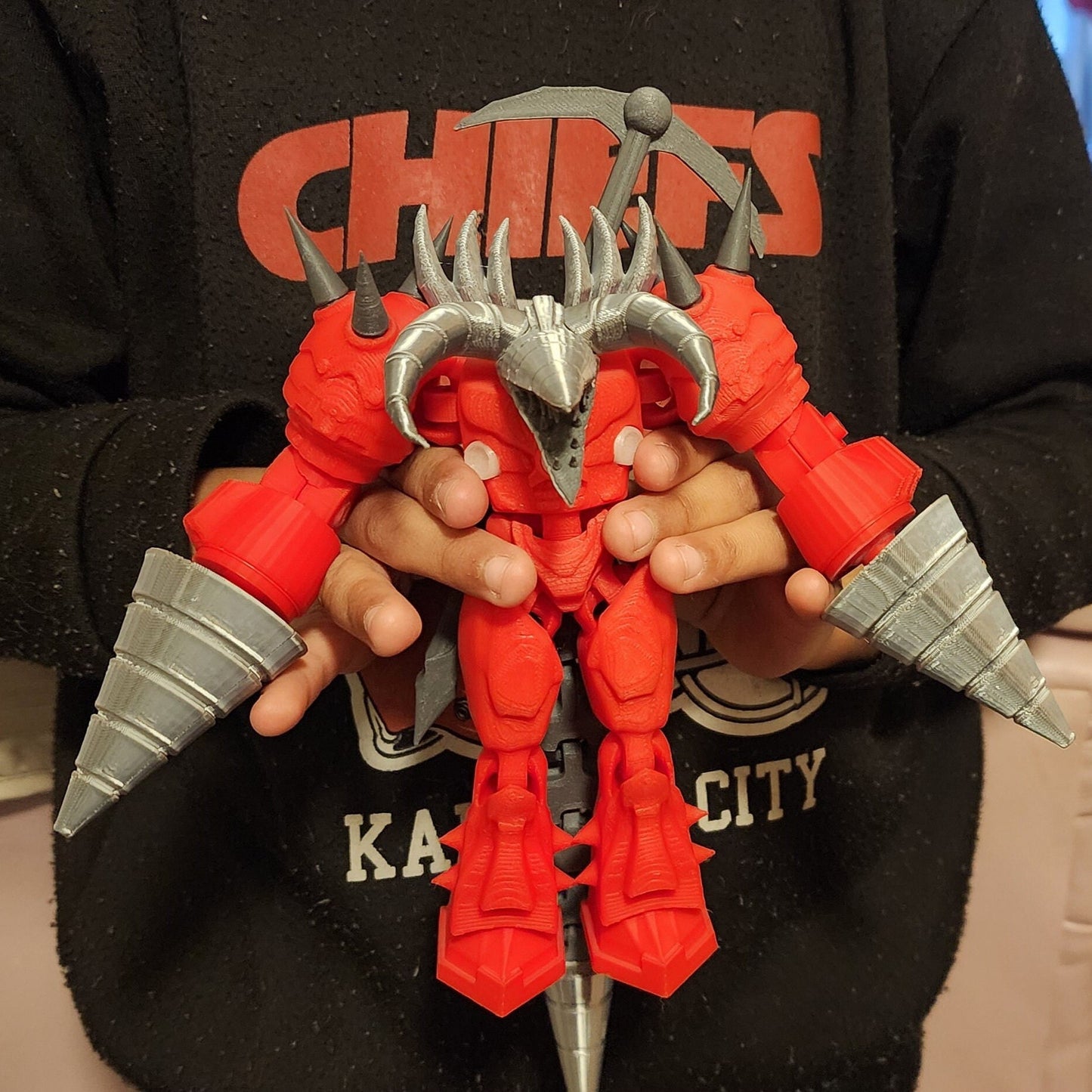 Skibidi Toilet Mega Titan Demon Drill Man NEW LARGER SIZE ~20cm or 8 inches tall!