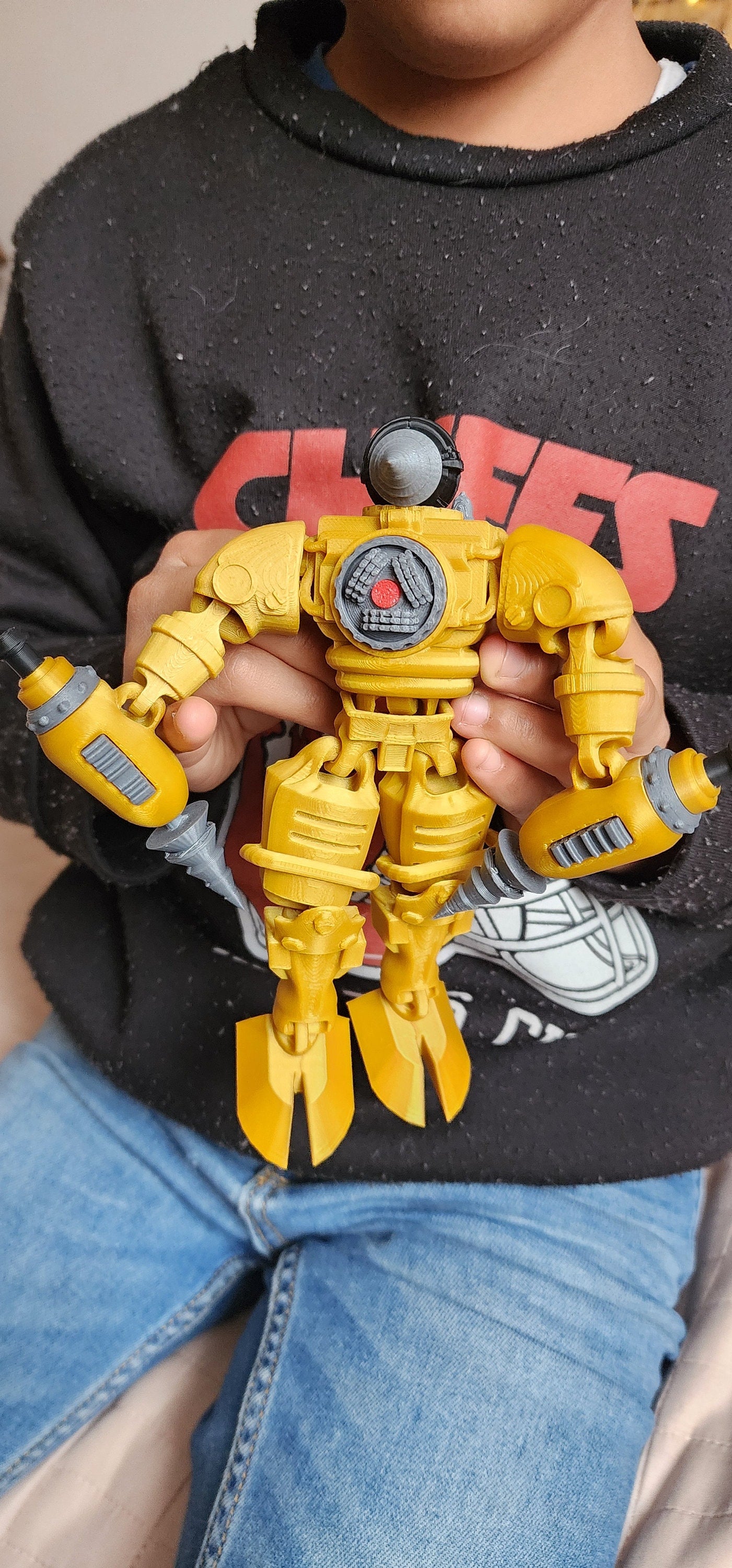 Skibidi Titan Drill Man Gold *NEW Larger and Reinforced* ~18cm