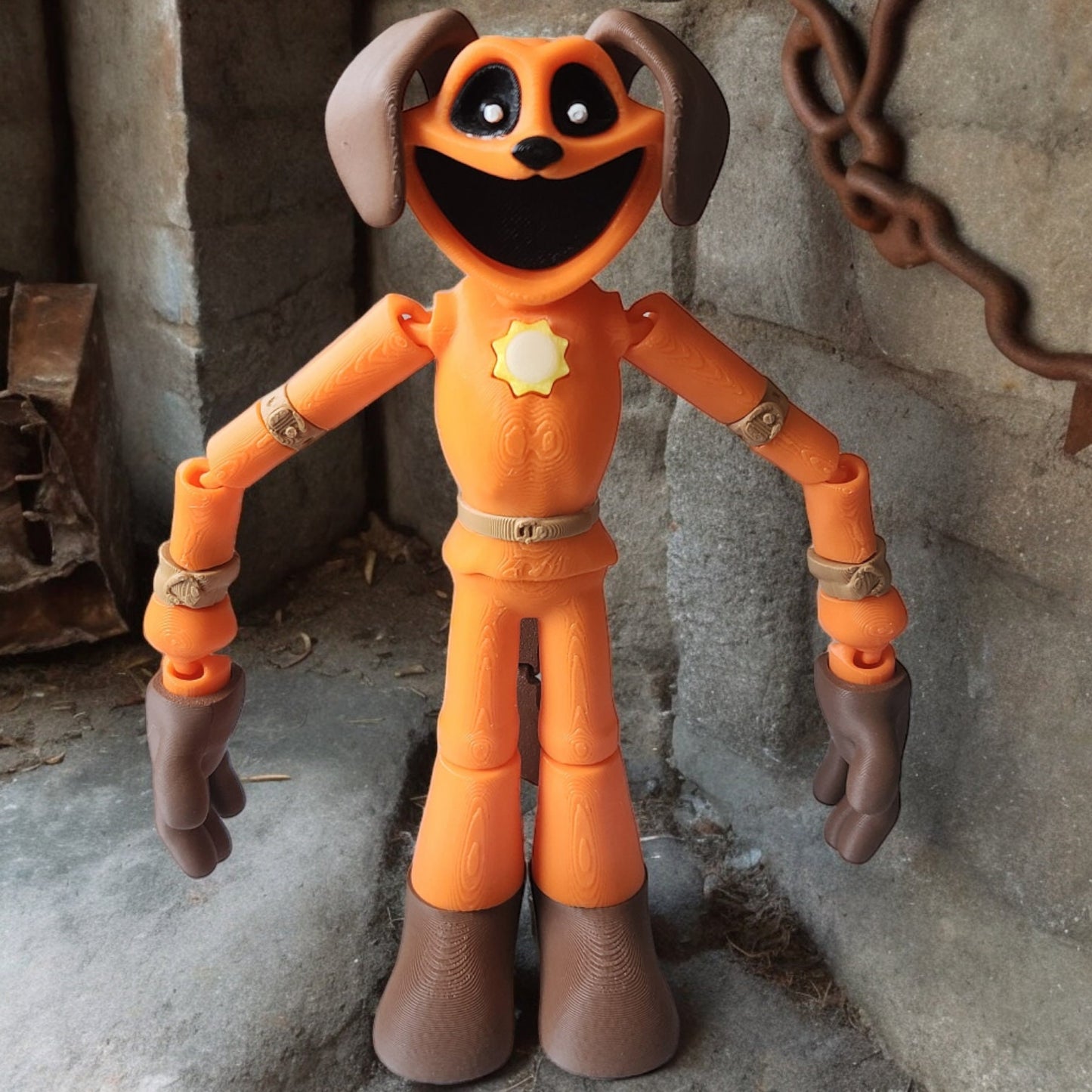 Posable & Magnetic Day Dog 18cm