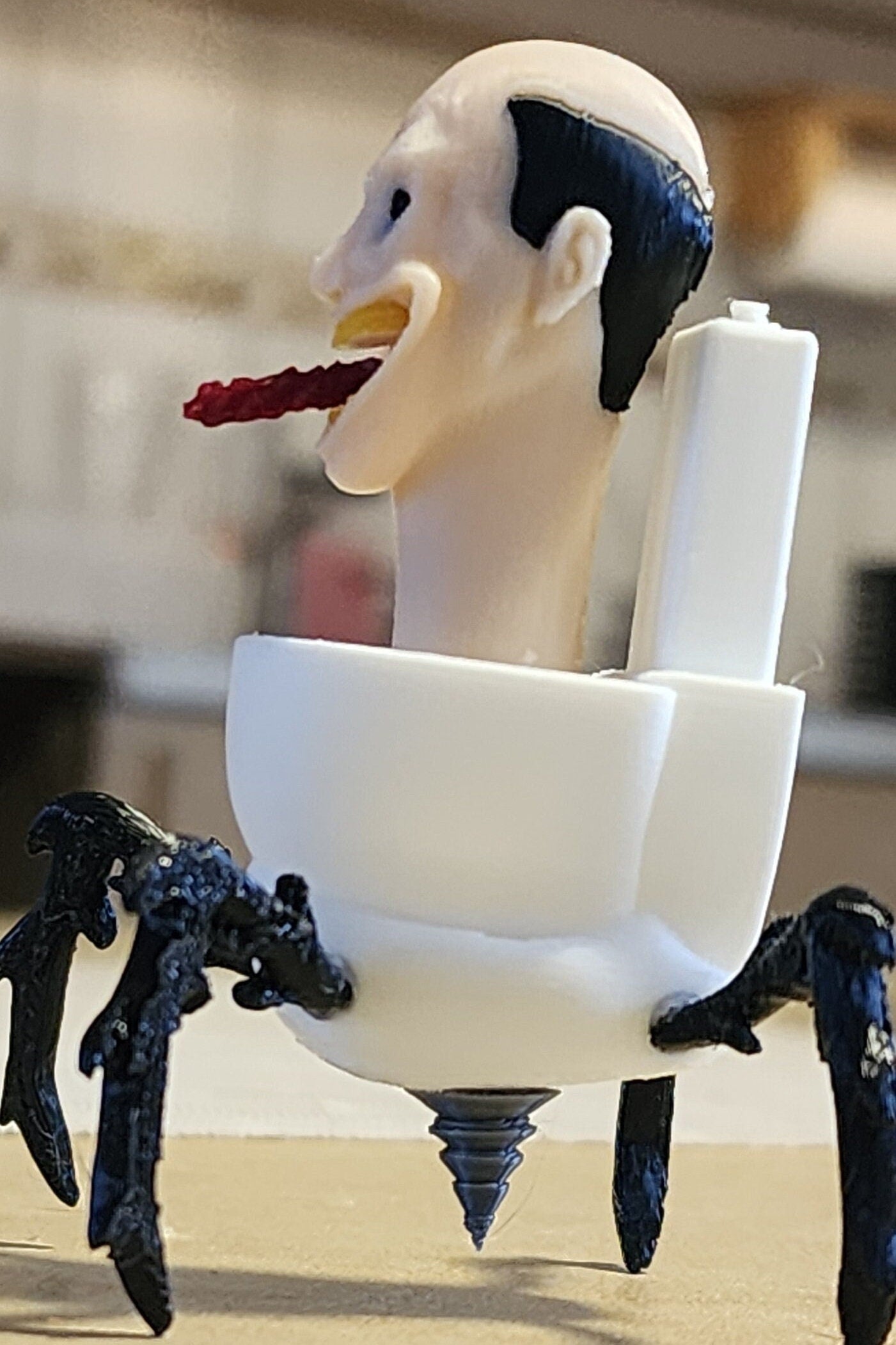 Infected, Parasitic Skibidi Toilet (High Detail!) 6cm