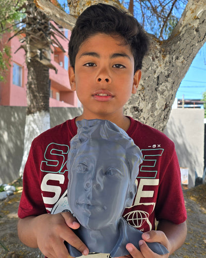 Custom 3D Printed Bust from Photo Personalized Statue Unique Gift or Memorial Keepsake