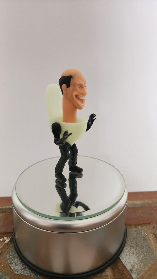 Walking skibidi toilet with legs (glows in the dark) 8cm