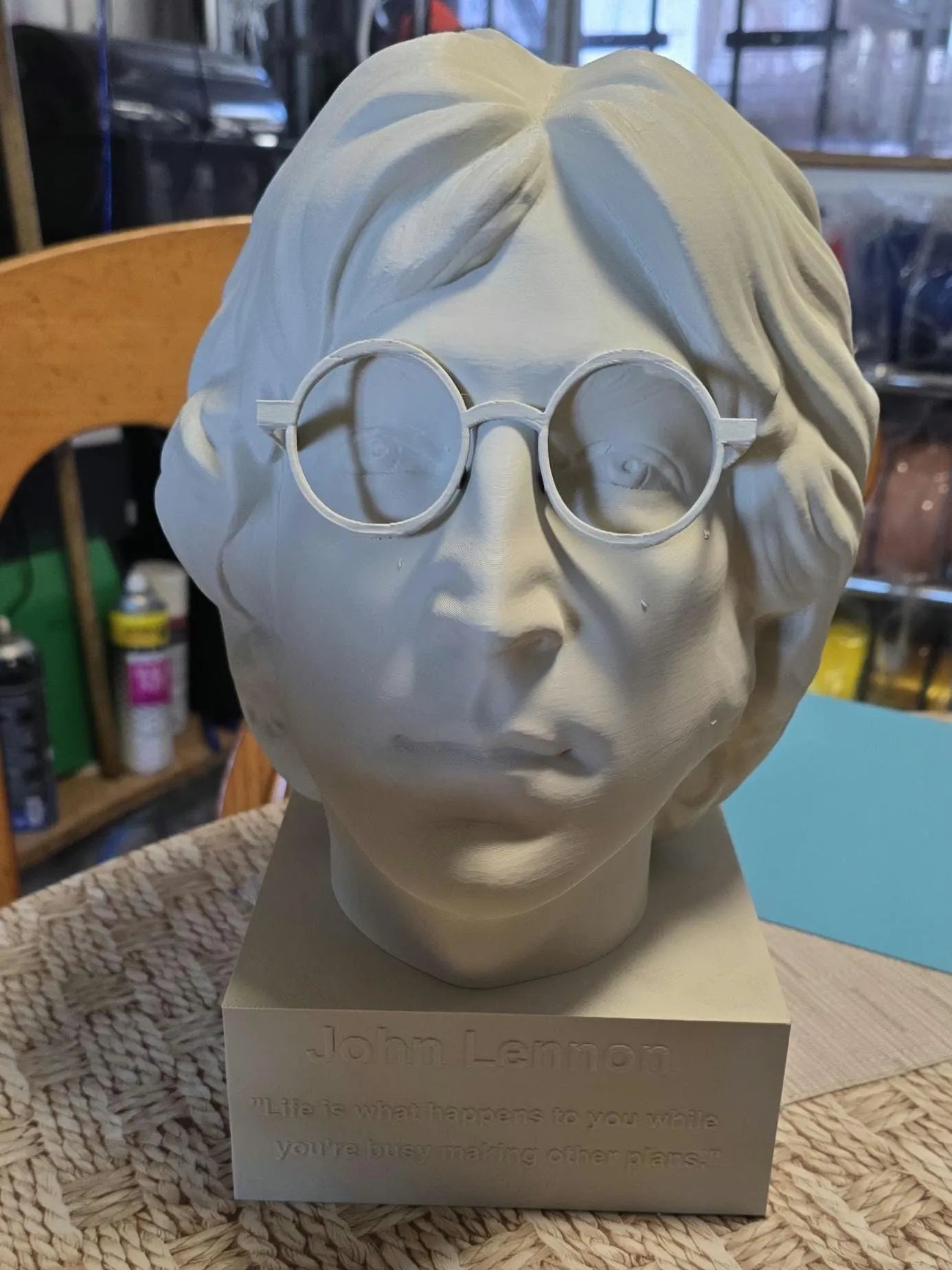 Custom 3D Printed Bust from Photo Personalized Statue Unique Gift or Memorial Keepsake