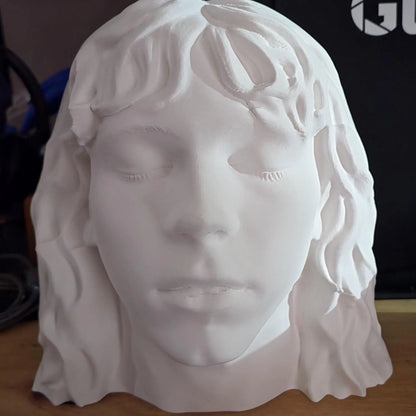 Custom 3D Printed Bust from Photo Personalized Statue Unique Gift or Memorial Keepsake